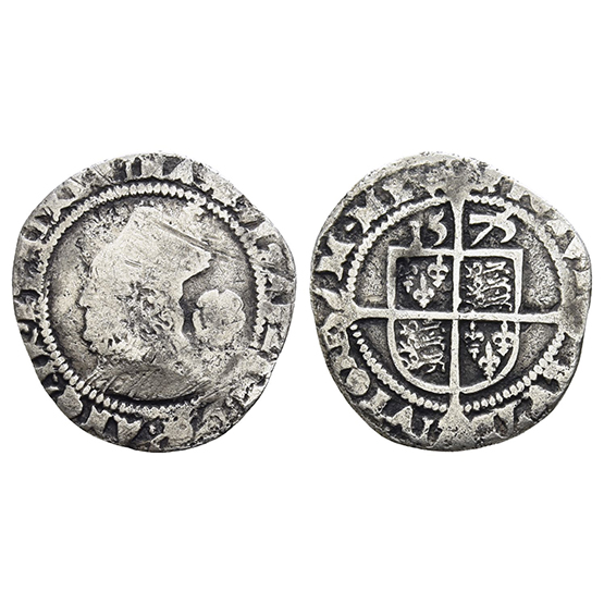 England. Tudor, Elizabeth I AR Threepence.