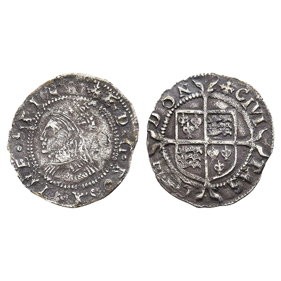 England. Tudor, Elizabeth I AR Penny.