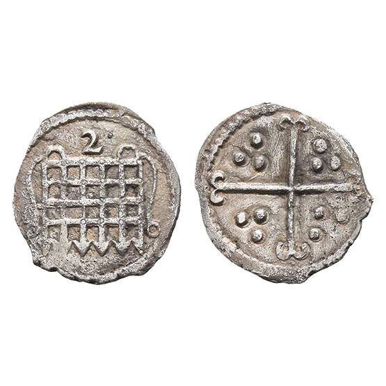 England. Tudor, Elizabeth I AR Halfpenny.