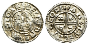 Anglo-Saxon, Kings of All England. Aethelred II AR Penny.