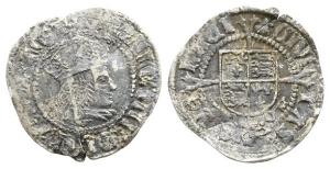 England. Tudor, Henry VIII AR Halfgroat.