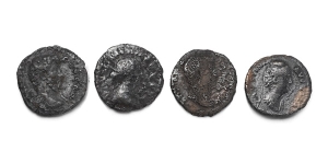 Group of Four [4] Roman Imperial AR Denarii.