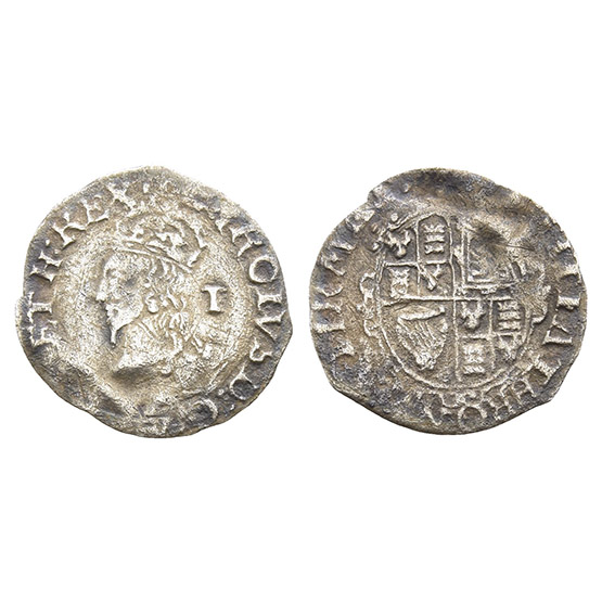 England. Stuart, Charles I AR Penny.