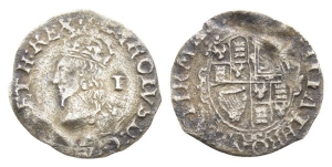 England. Stuart, Charles I AR Penny.