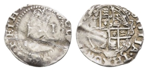 England. Stuart, Charles I AR Penny.