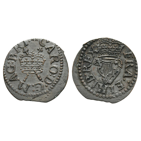 England. Stuart, Charles I CU Farthing.