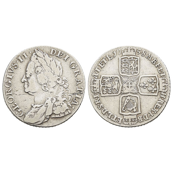 Great Britain. Hanover, George II AR Shilling.
