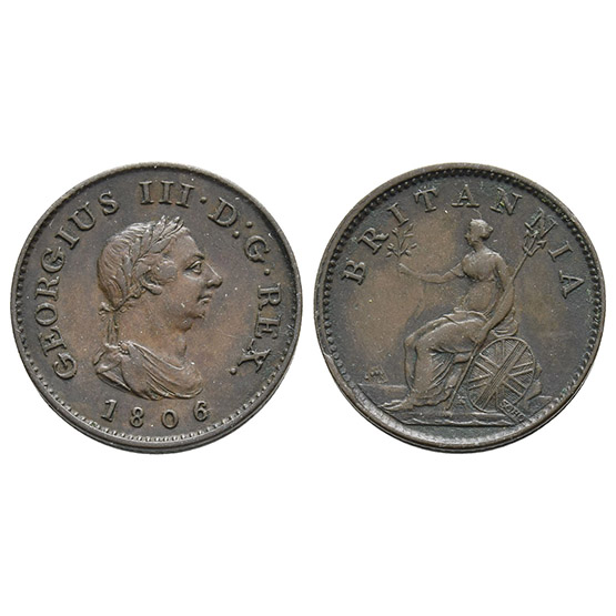Great Britain. Hanover, George III CU Farthing.