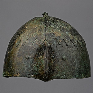 Highly Decorated Caucasian Bronze Helmet