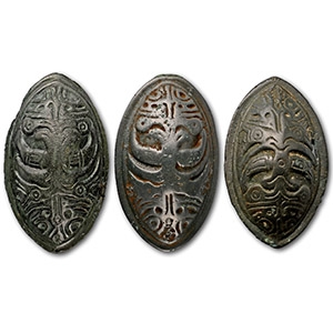 Viking Age Bronze Tortoise-Type Brooch Group