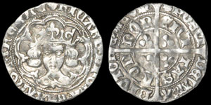 English Medieval Richard III - London - Type 3 Groat