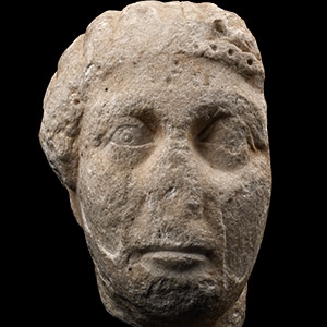 Roman Marble Head of a Woman