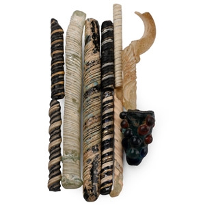 Roman Glass Stirring Rod Group