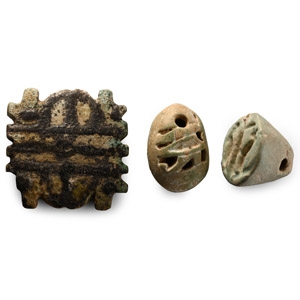 Egyptian Blue Glazed Amulet Collection