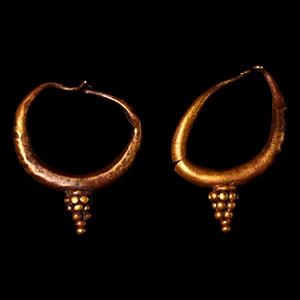 Roman Gold Earring Pair