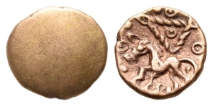 Celtic Britannia. Cantiaci AV Quarter Stater.