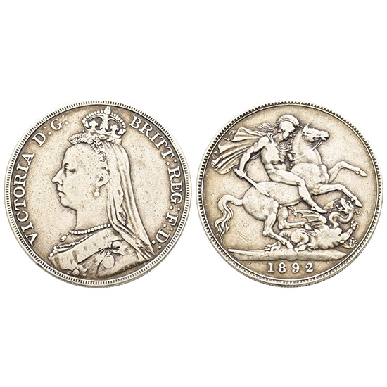 Great Britain. Hanover, Victoria AR Crown.