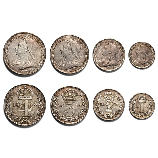 Great Britain. Hanover, Victoria AR Maundy Set.