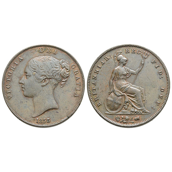 Great Britain. Hanover, Victoria CU Penny.