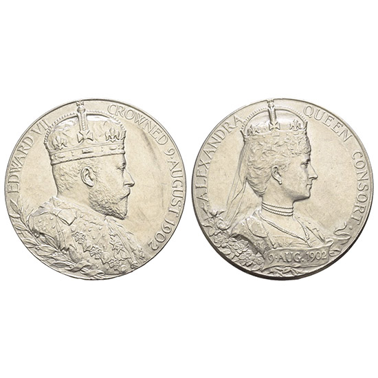Great Britain. Saxe-Coburg and Gotha, Edward VII AR Coronation Medal.