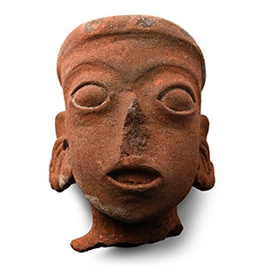 Large Pre-Columbian Terracotta Head