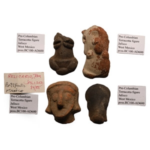 Pre-Columbian Terracotta Figure Head Group