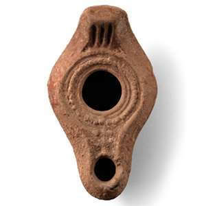 Roman Redware Terracotta Oil Lamp