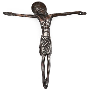 Post Medieval Silvered Bronze Corpus Christi