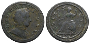 Great Britain. Hanover, George I AR Error E Shilling.