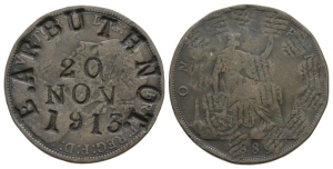 England. WWI Period AE Commemorative Token.