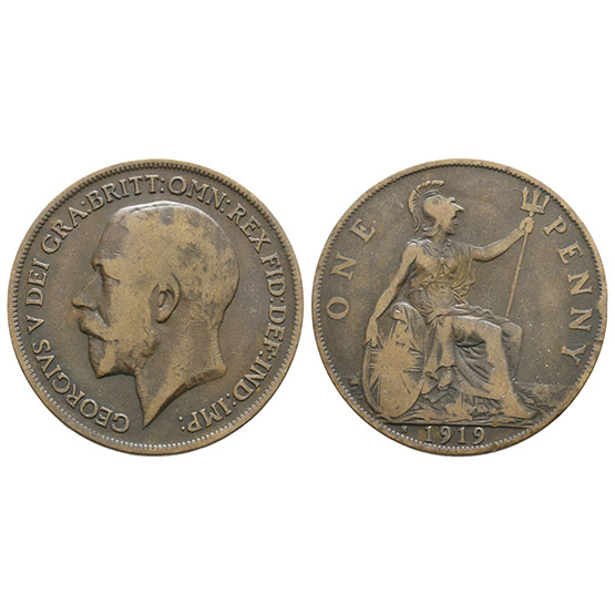 England. Windsor, George V CU Penny.