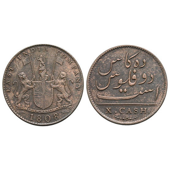 East India Company. Admiral Gardner Shipwreck CU 10 Cash.