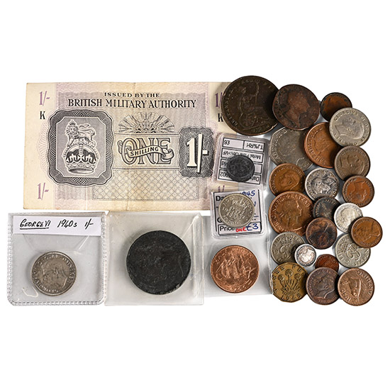 Group of Twenty Eight [28] World AE and Other Coins Etc.
