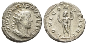 Philip II, as Caesar AR Antoninianus.