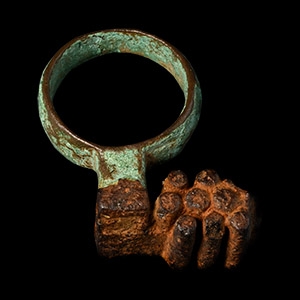 Roman Bronze Key Ring