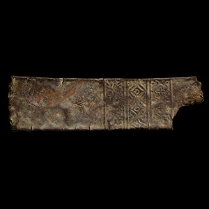 Post Medieval Bronze Decorated Scabbard Section