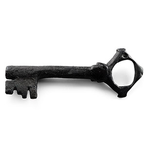 Large Medieval Bronze Door Key