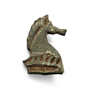 Roman Bronze Horse Plate Brooch