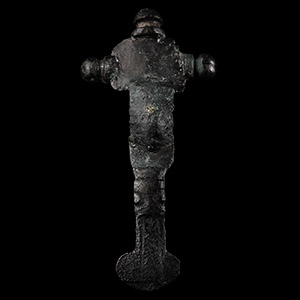 Large Anglo-Saxon Bronze Cruciform Brooch