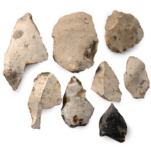 Stone Age Collection of Flint Tools