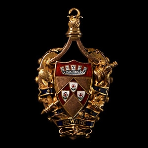 Masonic Enamelled Gold Heraldic Jewel