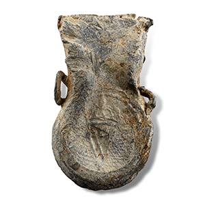 Medieval Lead Pilgrims Holy Water Ampulla