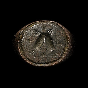 Stuart Period Bronze Stirrup-Shaped Seal Matrix