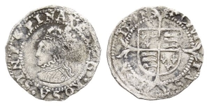 England. Tudor, Elizabeth I AR Penny.