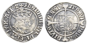 England. Tudor, Henry VII AR Halfgroat.