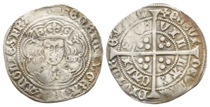 England. Lancaster, Henry VI AR Groat.