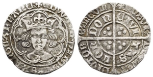 England. York (Restored), Edward IV AR Groat.