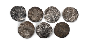 Group of Seven [7] Plantagenet AR Pennies.