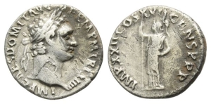 Domitian AR Denarius.