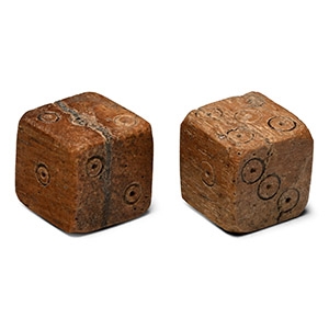 Roman Bone Dice Pair
